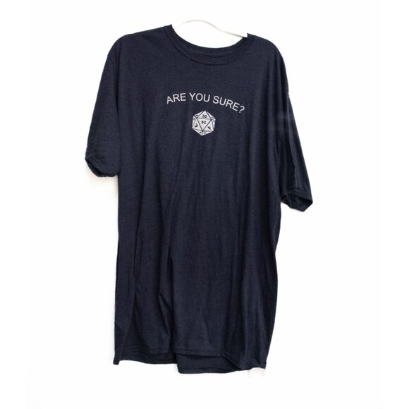 Are You Sure? D20 Dice Graphic Tee - Picture 1 of 8